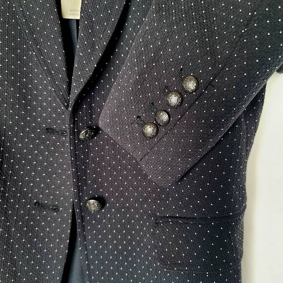 Banana Republic Casual Blazer Black Dot Lined Jacket MSRP $119 Women's 6 - Picture 8 of 8